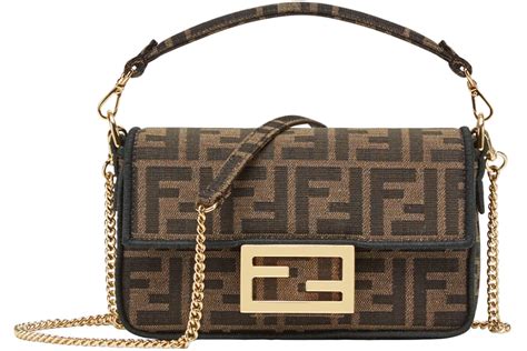 fendi jacquard ff fabric bag|FENDI Baguette FF.